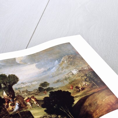 Landscape with Scenes from Lives of the Saints, c1530 by Circle of Dosso Dossi