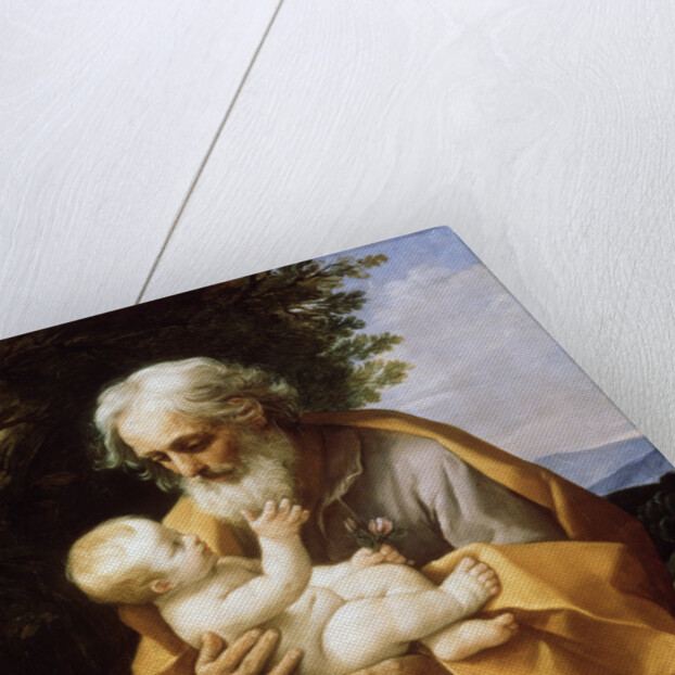 Saint Joseph with Infant Christ, 1620s. by Guido Reni