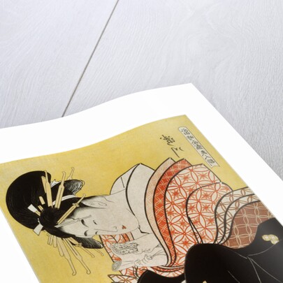 Beauty Takigawa from the Tea-house Ogi, late 18th or early 19th century by Kitagawa Utamaro