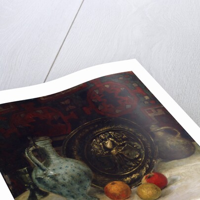 Still Life with a Brass Plate, late 19th or early 20th century by Paula Modersohn-Becker