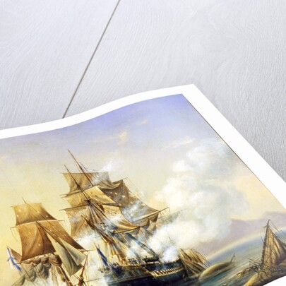 The Russian Cutter Mercury captures Swedish 40-gun frigate Venus on May 21st, 1789, 1845 by Anonymous