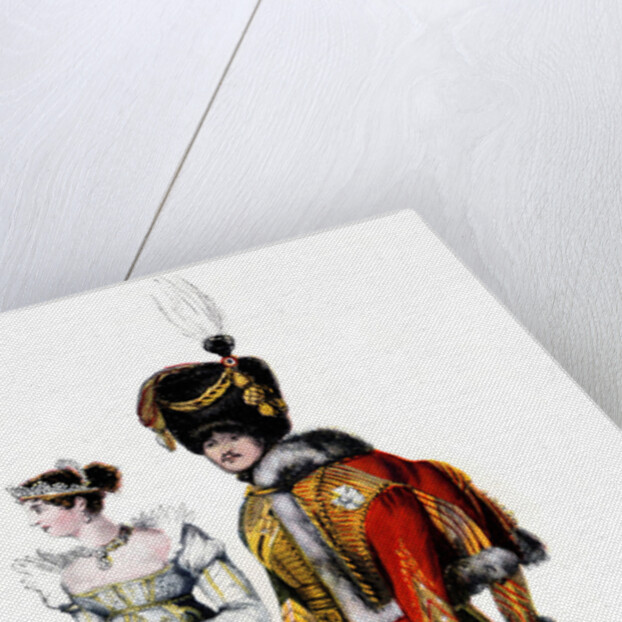 Court dress at the time of the French First Empire, 1807 by Anonymous