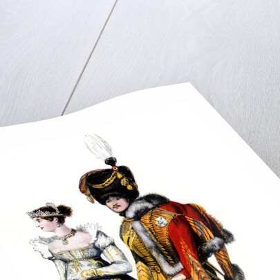 Court dress at the time of the French First Empire, 1807 by Anonymous