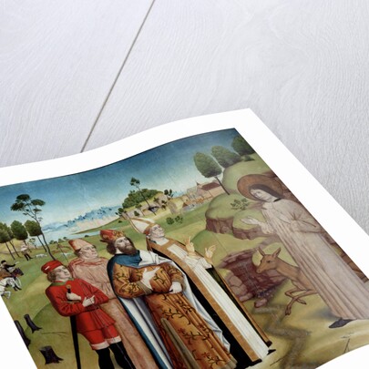 Saint Giles and King Wamba at the royal hunt, c1470-1480 by Anonymous