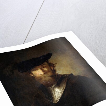 An Old Soldier in a Black Beret, 17th century by Anonymous