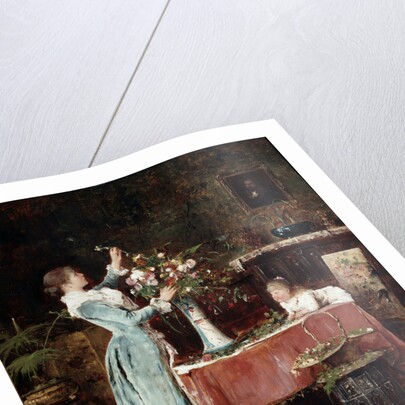 Composing a Bouquet, 1880s by Anonymous