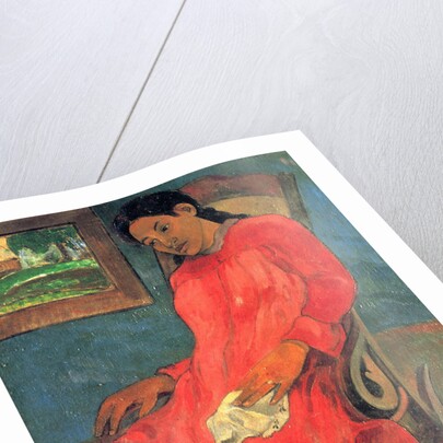 Woman in Red Dress, 1891 by Anonymous