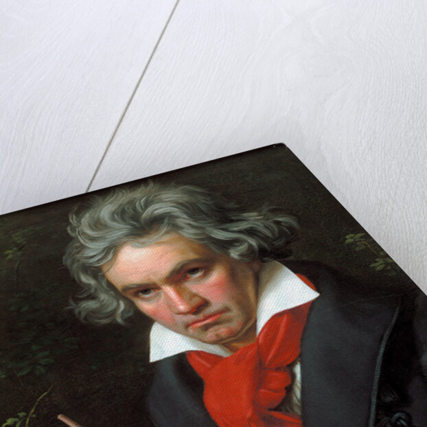 Portrait Ludwig van Beethoven when composing the Missa Solemnis, 1820 by Anonymous