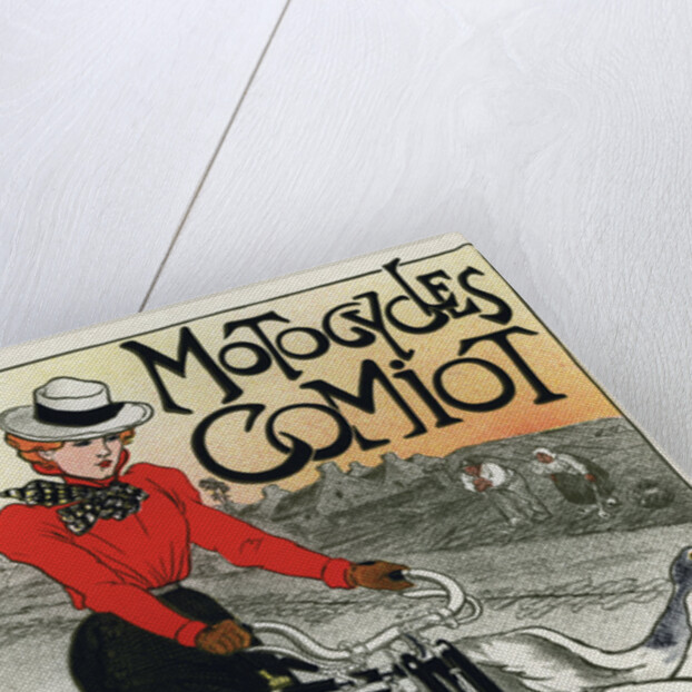 Motocycles Comiot, advertising poster, 1899 by Anonymous