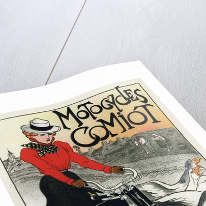 Motocycles Comiot, advertising poster, 1899 by Anonymous
