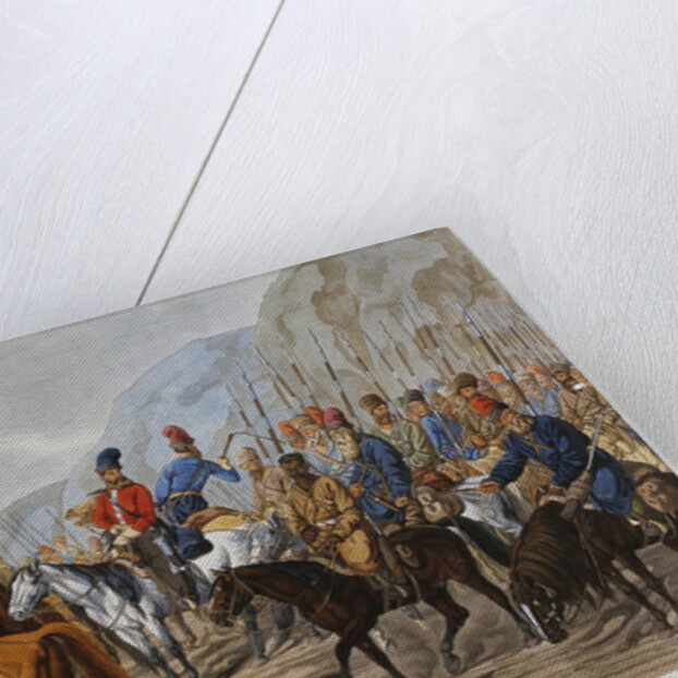 Russian Cossacks on March, c1800 by Anonymous