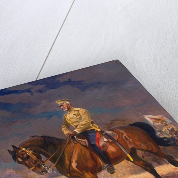 Portrait of Grand Duke Nikolai Nikolayevich (1856?1929) on Horseback, 1910s by Anonymous