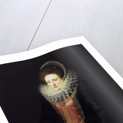 Portrait of a Lady with a Fan, 1610s by Flemish Master