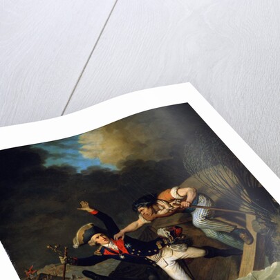 The death of Duke Leopold of Brunswick during a flood in Brunswick, Germany, 1785 by Pierre Alexandre Wille