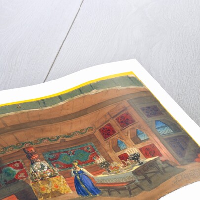 Stage design for the opera The Tsars Bride by Nikolai Rimsky-Korsakov, 1920 by Boris Mikhajlovich Kustodiev