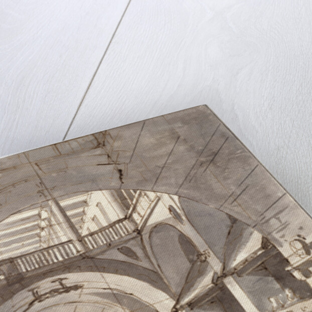 Stage design for a theatre play, 1800s. by Pietro Gonzaga