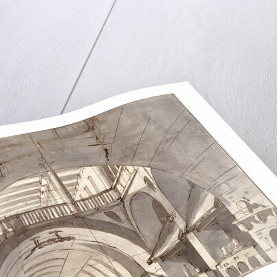 Stage design for a theatre play, 1800s. by Pietro Gonzaga