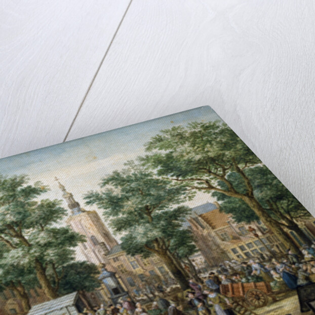 The Big Green Market in The Hague, 1769 by Paulus Constantijn la Fargue