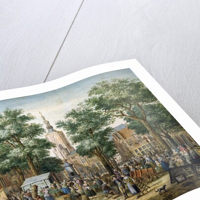 The Big Green Market in The Hague, 1769 by Paulus Constantijn la Fargue