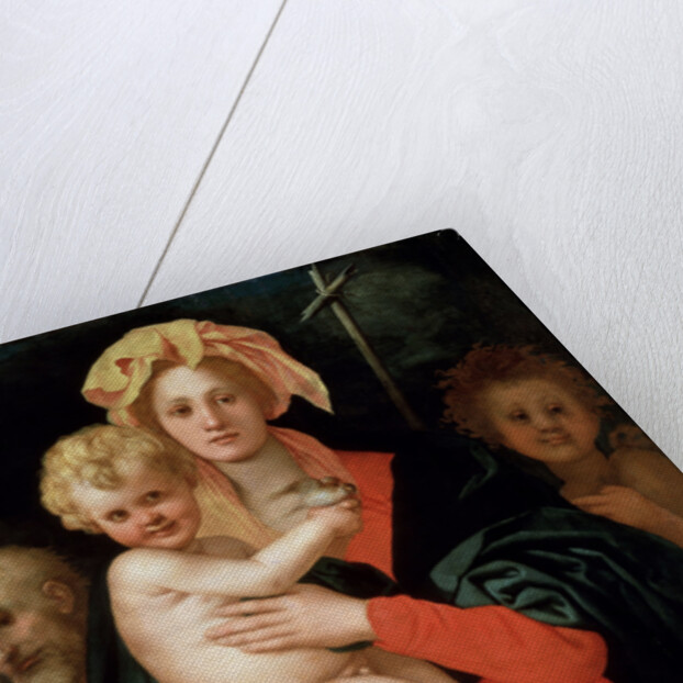 Madonna and Child with Saint Joseph and John the Baptist, 1520s. by Jacopo Pontormo