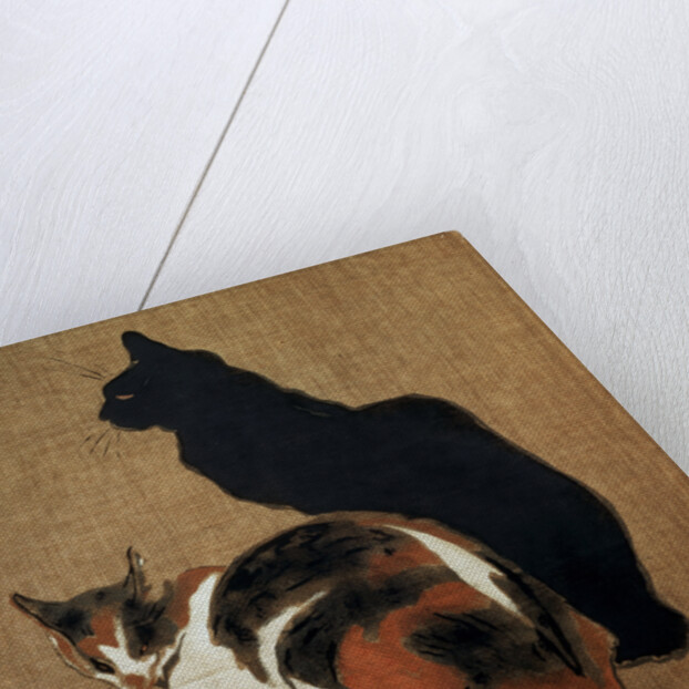 Two Cats by Theophile Alexandre Steinlen
