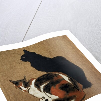 Two Cats by Theophile Alexandre Steinlen