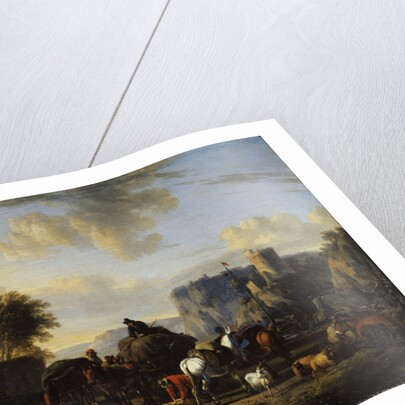 The Rest of the Convoy, 17th century by Nicolaes Berchem