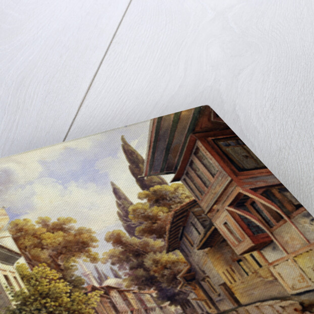 A Street in Constantinople, 1835 by Johann Jakob Wolfensberger