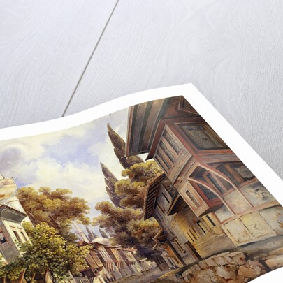 A Street in Constantinople, 1835 by Johann Jakob Wolfensberger