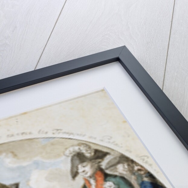 Russian Field Marshal Alexander Suvorov inspecting troops, c1794 by Anonymous