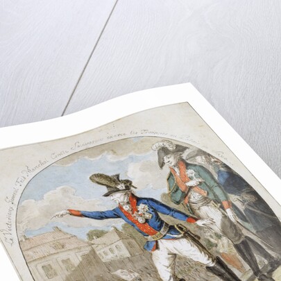 Russian Field Marshal Alexander Suvorov inspecting troops, c1794 by Anonymous