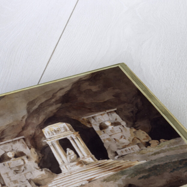 Old cemetery. Stage design for a theatre play, 1790. by Henry Hudfield