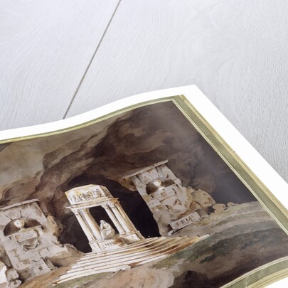 Old cemetery. Stage design for a theatre play, 1790. by Henry Hudfield