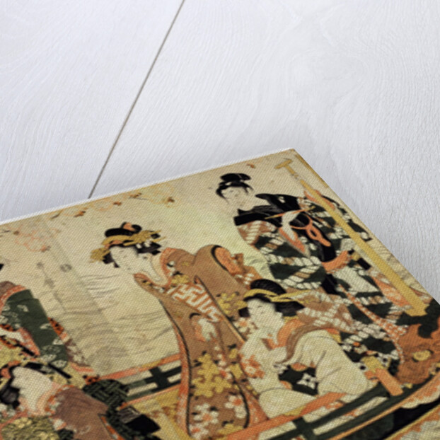 Cherry Blossom Viewing (Hanami), early 19th century(?). by Kitagawa Utamaro II