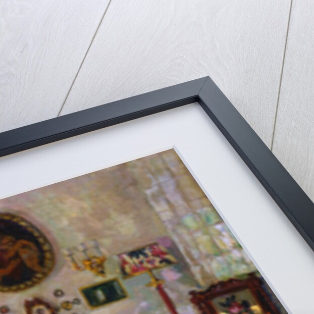 Interior in the Manor House Brasovo, 1912. by Stanislav Julianovic Zukovskij