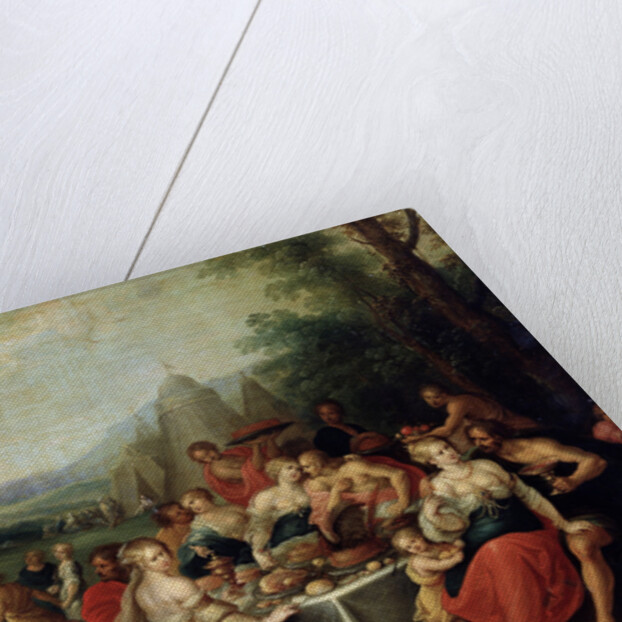 The Adoration of the Golden Calf, late 1620s. by Frans Francken II