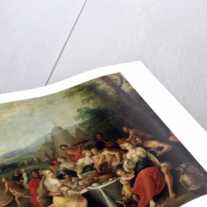 The Adoration of the Golden Calf, late 1620s. by Frans Francken II