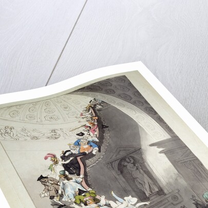 Exhibition Stare Case, 1811. by Thomas Rowlandson