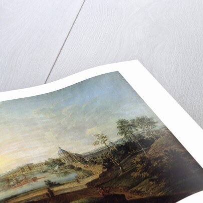 View of the Great Palace in Oranienbaum, 1758. by Friedrich Hartmann Barisien