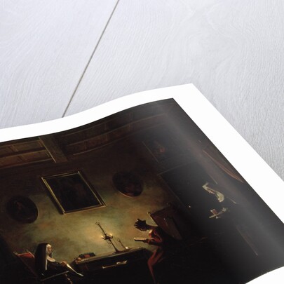 Scene in an Interior, 19th century by Francois-Marius Granet