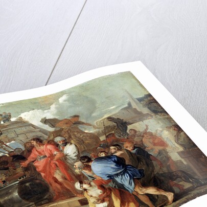 Augustus before the Tomb of Alexander the Great, 17th century. by Sébastien Bourdon