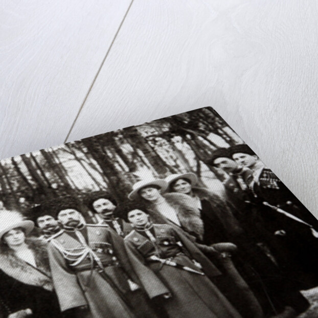 The Family of Tsar Nicholas II of Russia with the Kuban Cossacks, c. 1916 by Anonymous