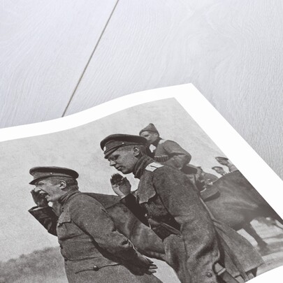 Prime Minister of the Russian Provisional Government Alexander Kerensky (Left) At the Front, 1917 by Anonymous