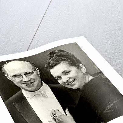 Mstislav Rostropovich and Galina Vishnevskaya, 1960s by Anonymous