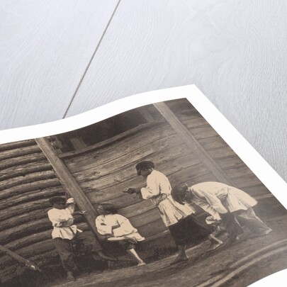 Boys playing Knucklebones, 1860s by Anonymous