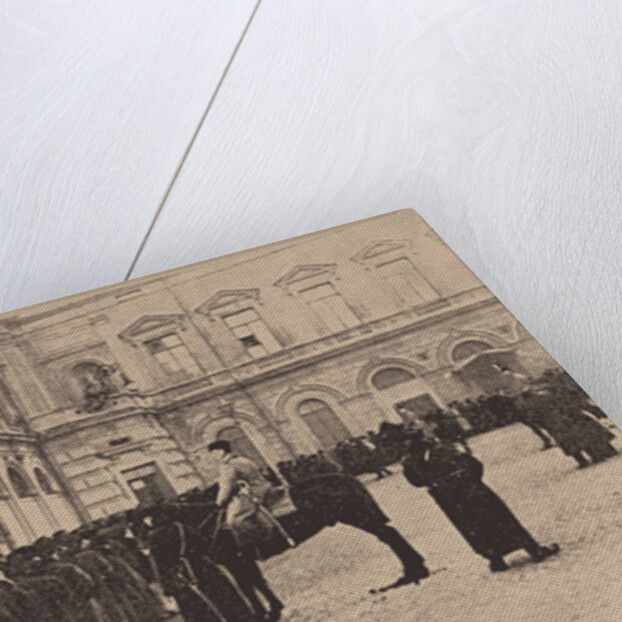 A Russian Bread Line Guarded by the Imperial Police. March 1917, 1917 by Anonymous