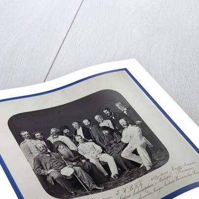 Grand Duke Alexei Alexandrovich of Russia visiting the St. Panteleimon Monastery at the Mount Athos, 1869 by Anonymous