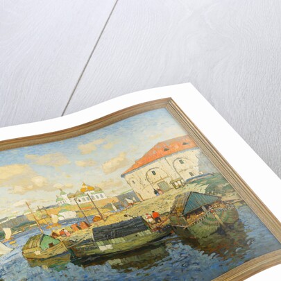 Town on the Volga River, 1913 by Konstantin Ivanovich Gorbatov