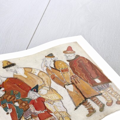 Peoples. Costume design for the opera Prince Igor by A. Borodin by Nicholas Roerich