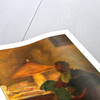 Leo Tolstoy with a newspaper, 1901 by Leonid Osipovich Pasternak